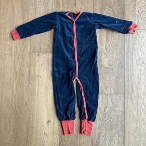 Navy blue and red velvet